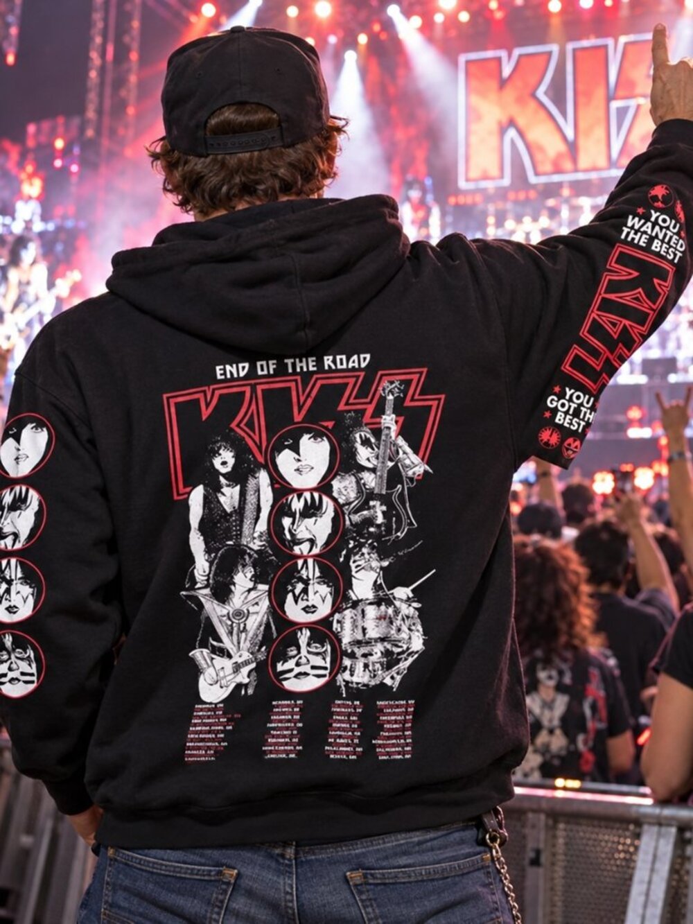 KISS TOUR HOODIE (END OF THE ROAD)- XL